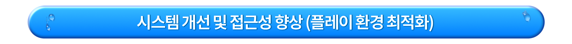 시스템 개선 및 접근성 향상 (플레이 환경 최적화)_KR